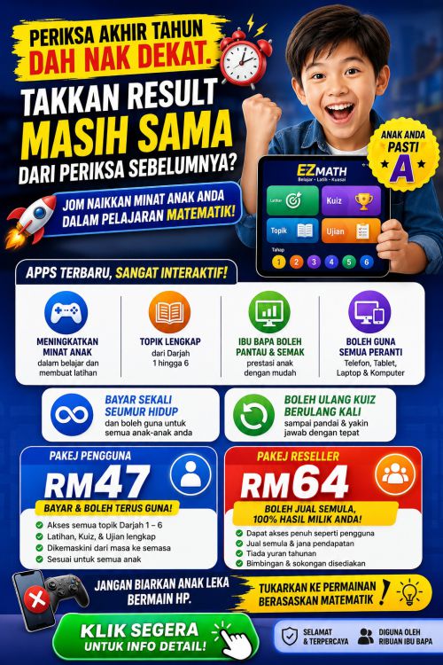 EZ Math App Anak Bijak Matematik Score AAA